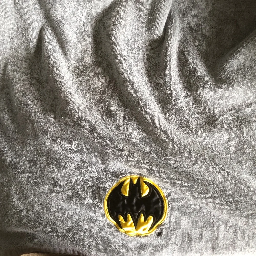 Batman Emblem Gray Tee - Yellow & Black Logo